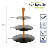 thumbnail of San Ignacio KINVARA - Plank 3 hoogtes in leisteen en hout 30x40cm