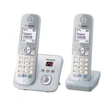 thumbnail of Panasonic KX-TG6822 DECT-Telefon Anrufer-Identifikation Silber