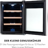 thumbnail of Klarstein Reserva 12 Uno Weinkühlschrank 12 Flaschen 31 Liter Edelstahl Edelstahl