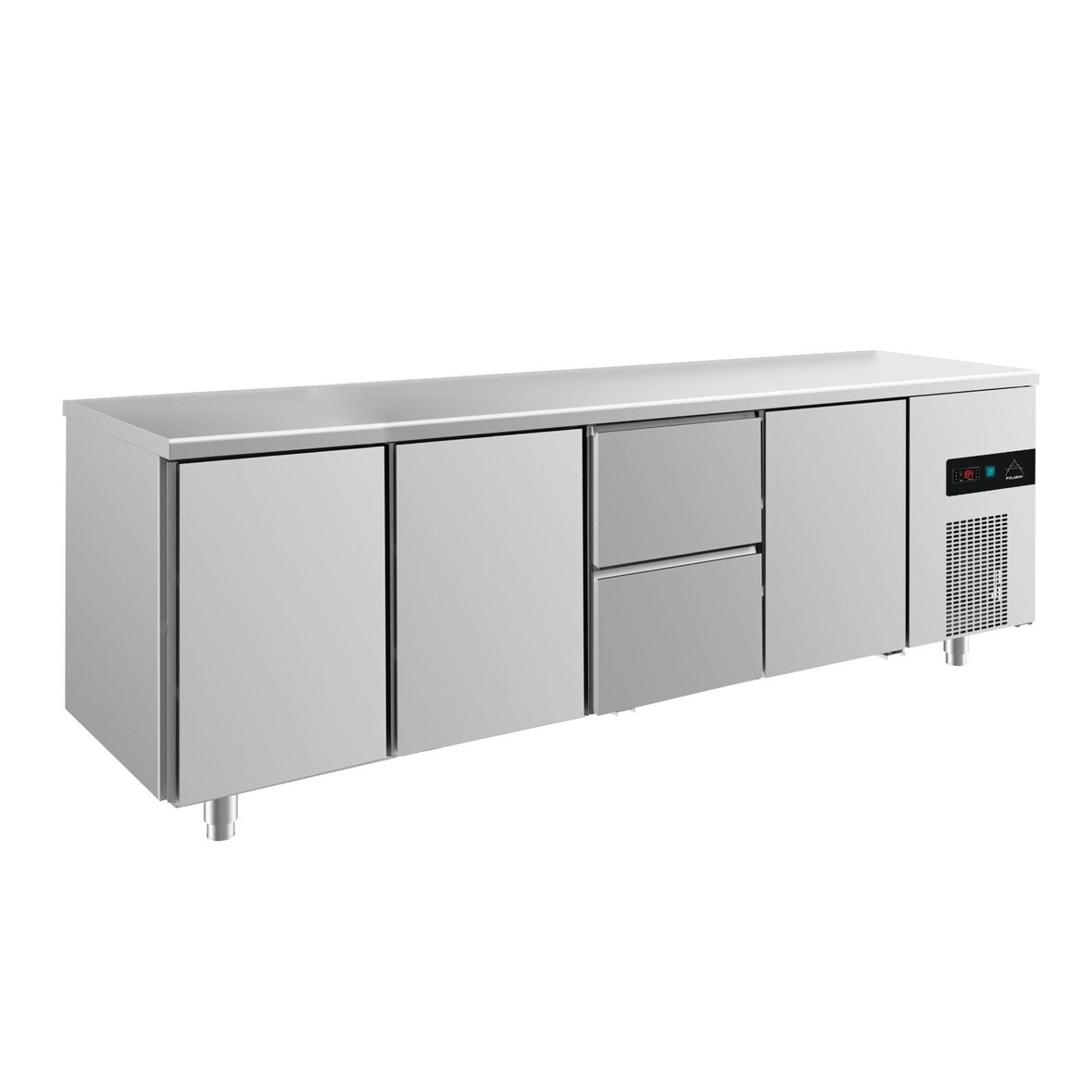 Gastro Kühltisch 632l 3 Türen 2 Schubladen Umluftkühlung 2330x700x850mm -2/+8°C