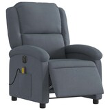 thumbnail of vidaXL Massagesessel Elektrisch Dunkelgrau Samt