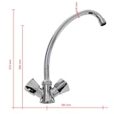 thumbnail of Zweigriff Niederdruck Küchenarmatur Wasserhahn Chrom