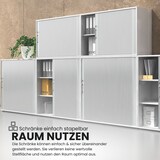 thumbnail of bümö Aktenschrank abschließbar mit Rollladen, Rollladenschrank für Ordner & Co. - Büroschrank mit Rollo, abschließbarer Ordnerschrank aus Holz in
