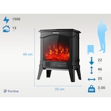 thumbnail of PURLINE Chimenea eléctrica de suelo compacta 1500 W CHE-100B