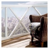 thumbnail of Malla red de plástico para balcones y terrazas blanca 1x3m resistente