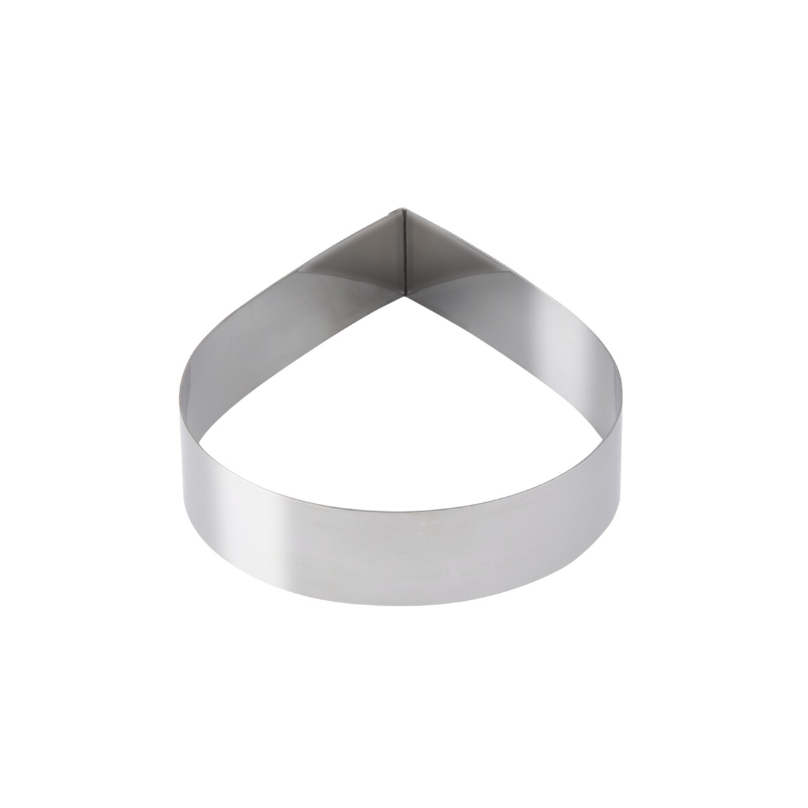 Schneider - Dessert-/Tortenring "Tropfen" 200 mm, Höhe: 5 cm, Edelstahl