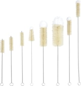 thumbnail of Westfalia 8-teiliges Reinigungs-Bürsten-Set mit Schweineborsten und Baumwollschopf – Flexible Drahtstiele