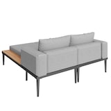 thumbnail of Merax Outdoor Patio Daybed, Double Lounge Bed, Doppelliege & Sonnenliege, wasserdichtes Sofabett mit Regalen, Grau
