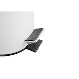 thumbnail of Tarrington House Papelera de pedal, metal, Ø16,8 x 25,8 cm, redonda, blanca, 3 L