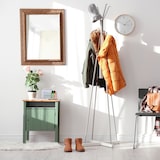 thumbnail of Relaxdays Briefhalter, Metall & Bambus, 3 Fächer, HBT: 15x18,5x10 cm, Schreibtisch Briefablage, Briefständer, weiß/natur