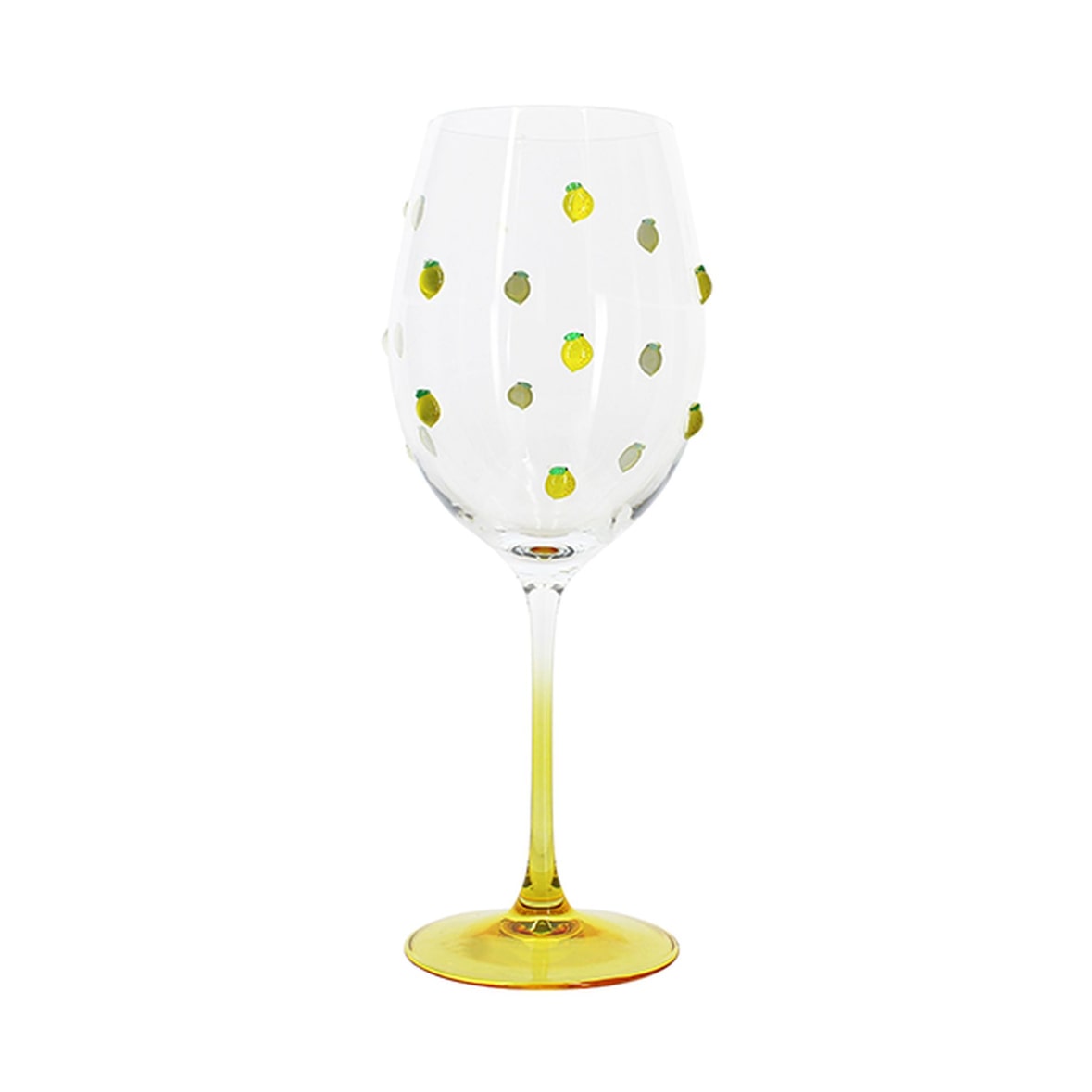 Novastyl - Lot de 4 verres à pied 43.5cl en verre citron