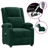 thumbnail of vidaXL Elektrischer Massagesessel Dunkelgrün Samt