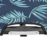 thumbnail of vidaXL Ligbed 2-persoons inklapbaar bladpatroon staal