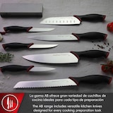 thumbnail of Magefesa Alvaro Barrientos - Cuchillo de Cocina para Carne 11cm, Acero Inoxidable, Resistente, Filo Central en Sierrra, Punta Filo Liso, Carnes Tersas
