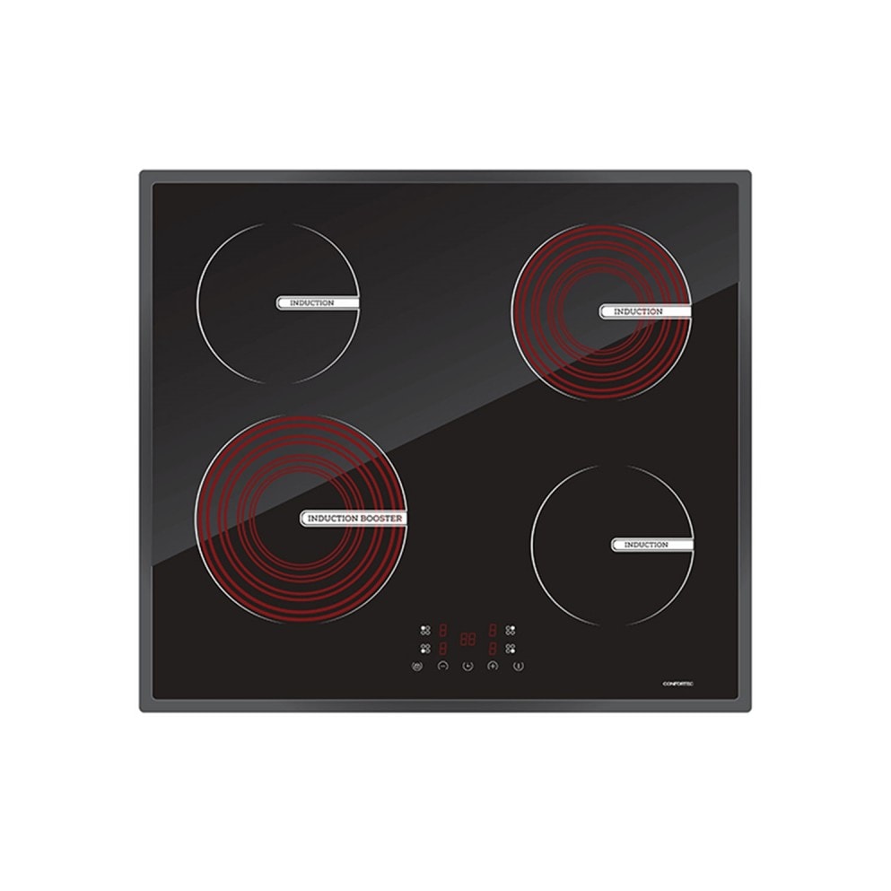Confortec placa de indução 4 zonas boosters