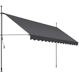 thumbnail of tectake Store à pince sans perçage avec manivelle, réglable en hauteur - 400 x 180 cm, noir/gris - 404971