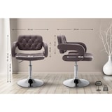 thumbnail of Sedia lounge Dublin in similpelle marrone