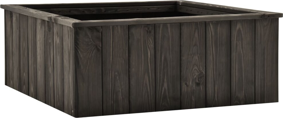 vidaXL Hochbeet Dunkelgrau 74x77x30 cm Kiefer Massivholz