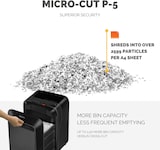 thumbnail of Destructora trituradora de papel Fellowes LX211 negra, 1-3 usuarios, destruye hasta 15 hojas en microcorte 2x12mm, DIN P-5, papelera 23L/650 hojas