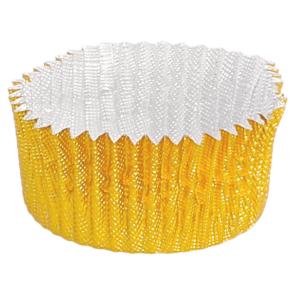 Cápsulas 'Petits Fours'  Ø 3,2X1,7 Cm Dorado Aluminio (1500 Unidades)