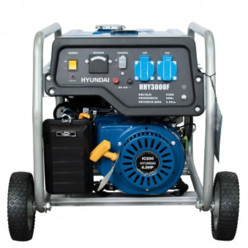 Generador Hyundai HHY3000FK gasolina monofásico con ruedas