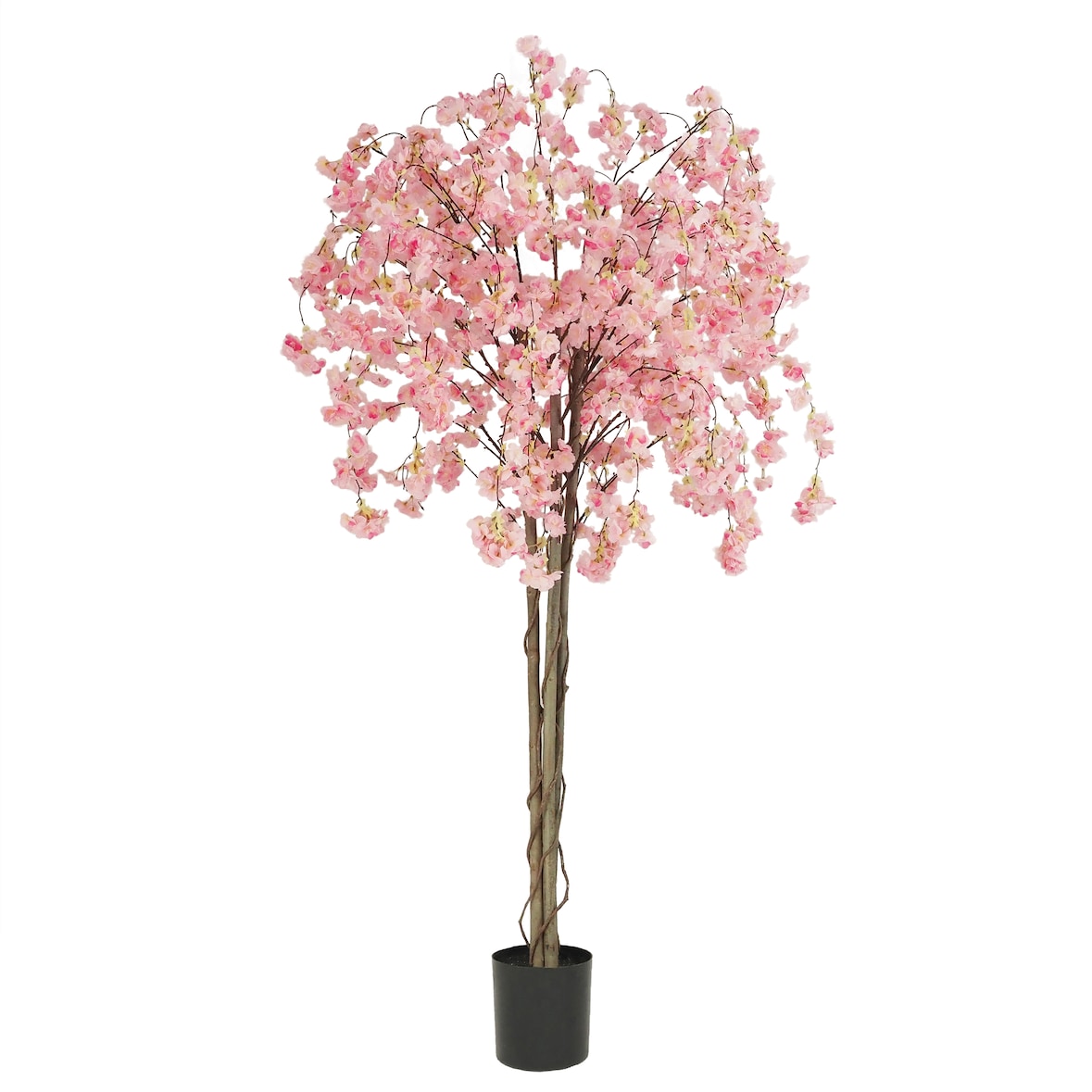 LIGNE DÉCO Cerisier artificiel retombant rose 180cm