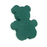 thumbnail of Nass Steckschaum Teddybär 25x21x6cm Frischblumen Blumen Steckmasse Steckschwamm Blumensteckschaum Floristikbedarf Zubehör Frühlingsdeko Grün