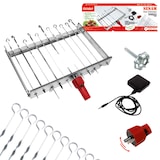thumbnail of Schaschlik Spießdreher Edelstahl Sesam für 11 Spieße Motor Powerbank USB Spieße