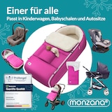 thumbnail of MONZANA® Babyfußsack Basic Magenta