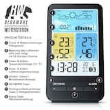 thumbnail of BEARWARE - Wetterstation Funk mit Farbdisplay und Außensensor - DCF Signal - DST - Innen und Außentemperatur - Temperaturwarnung Alarm Frostalarm