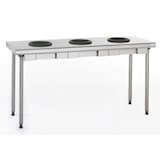 thumbnail of Tournus afvalsorteertafel met 3 schachten inclusief mobiele prullenbak