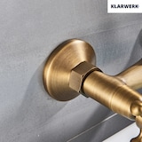 thumbnail of JULIAN |retro mengkraan wandmontage kraan geborsteld messing|keuken badkamer vintage kraan wand ouderwets roestvrij staal - gastronomie 360° draaibaar