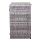 thumbnail of Mülltonnenverkleidung | HxBxT 110x65x66 cm | Poly-Rattan 120l | Grau | Mülltonnenbox Mülltonnenabdeckung
