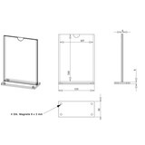 thumbnail of Tischaufsteller T-MAG A6 für DIN A6, Acrylglas