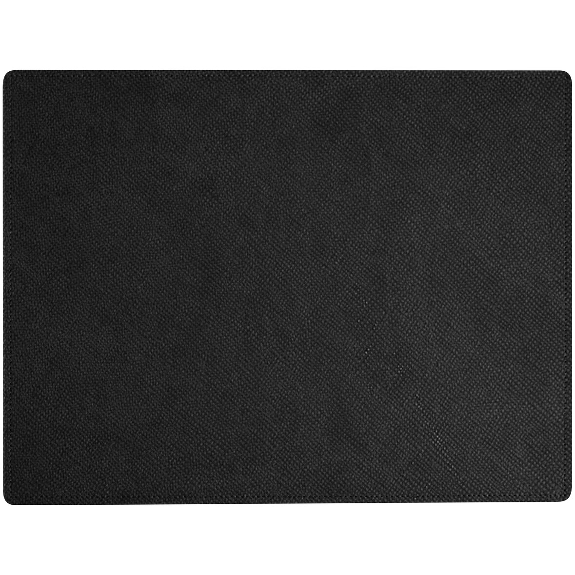 Stil Casa, ensemble de 12 sets de table unicolores, polyuréthane laminé cousu, 41xh. 31 cm, finition saffiano couleur noir.