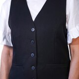 thumbnail of Gilet da donna Raputa con scollo anteriore. Tessuto: 65% poliestere, 35% cotone, foderato, taglia XXL