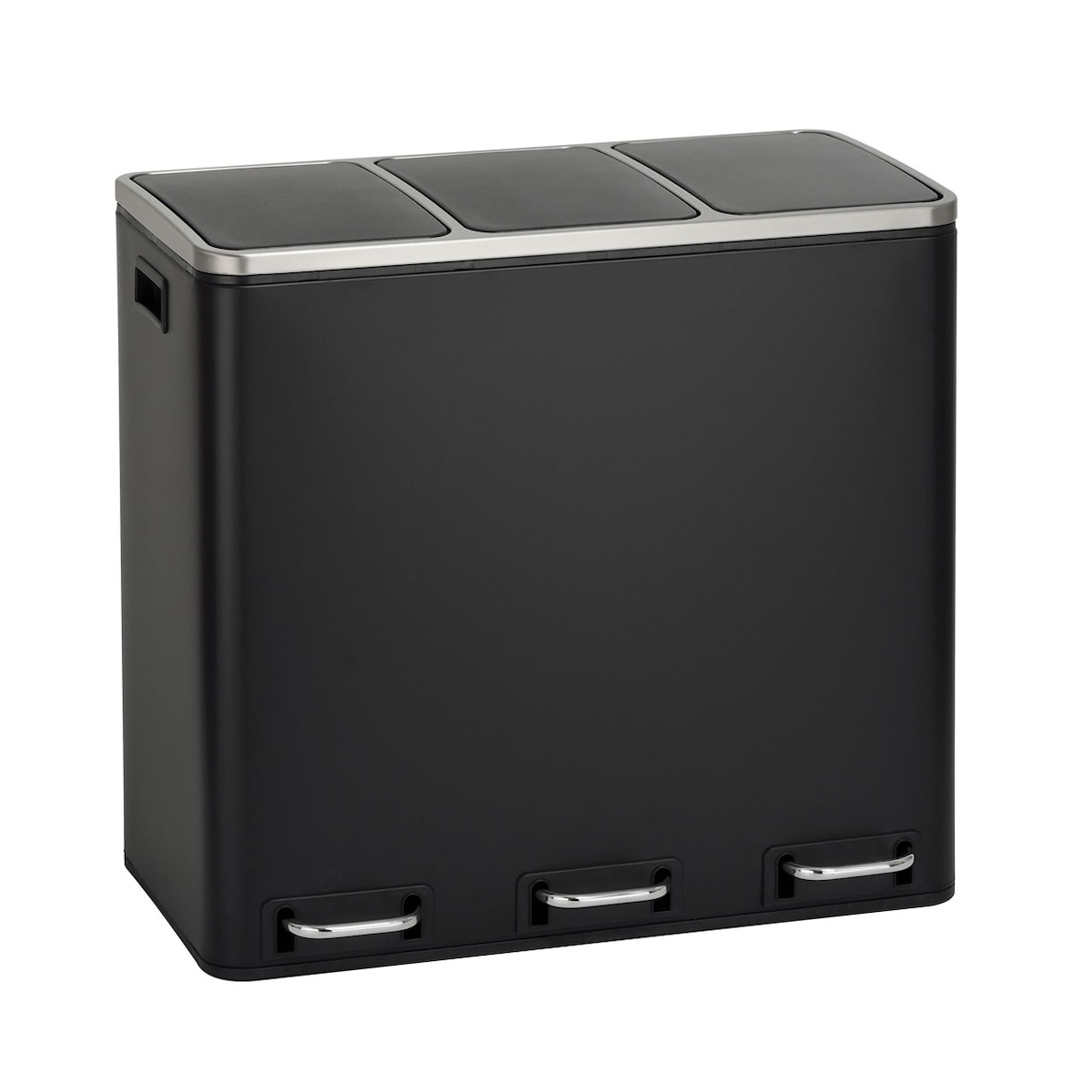 SVITA TM3X18 Prullenbak 54L afvalbak afvalscheiding zwart