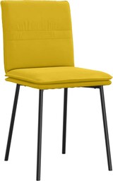 thumbnail of Esszimmerstühle VERA 4er Set Gelb Samt | Polsterstühle Küchenstuhl Wohnzimmerstühle Essstühle bequem