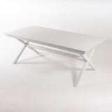 thumbnail of Mesa para exterior extensible de 215 cm a 295 cm, Aluminio color blanco, Tamaño: 215/295x98x78 cm