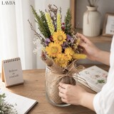 thumbnail of LAYBA Trockenblumenstrauß Gelb Sonnenblumen-Optik