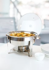 thumbnail of METRO Professional Chafing dish, acciaio inox/vetro, 5L, rotondo, con coperchio in vetro