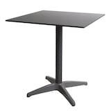 thumbnail of METRO Professional Mesa para bistro, aluminio / ratán PE,  70 x 70 x 74 cm, tablero HPL, negro