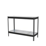 thumbnail of SimonRack Industrieregal, 900x1500x600 mm, 400 kg am Biegepunkt, 2 Metallböden, Garagenregal, Anthrazit/Verzinkt- Ecoforte