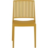 thumbnail of SIENA GARDEN Urban Lights Set 5teilig Lane Stuhl gastrotauglich mustard mit Tisch Sola 80x80