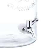 thumbnail of Relaxdays Getränkespender, Limobehälter 5L, Vintage-Design, Zapfhahn und Deckel, Wasserspender, aus Glas, transparent