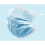 thumbnail of 50x Schutzmaske Mundschutz Maske Gesichtsmaske mit Nasenbügel Einweg Atemschutz 3 Lagig Vliesstoff