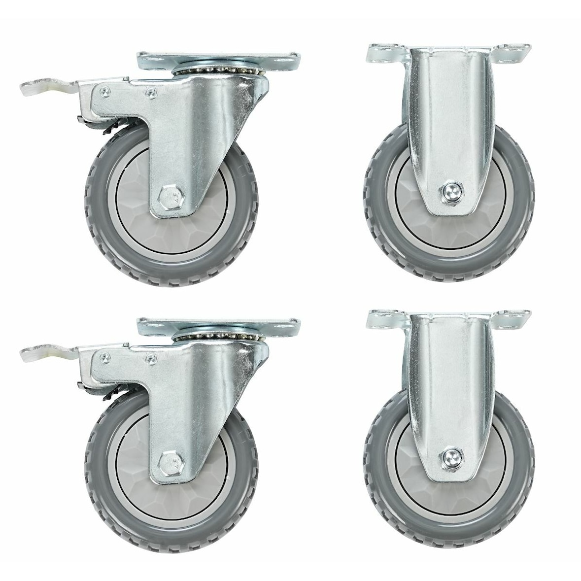 METRO PROFESSIONAL Conjunto de rodas para balcão de pizzas GPCS10-AC, aço/plástico, 4 unidades