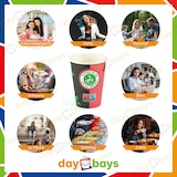 thumbnail of DayBays 10000 Stk. Kaffeebecher 12oz/300ml Ø9cm " Coffee To Go Becher " Pappe mit PE-beschichtet