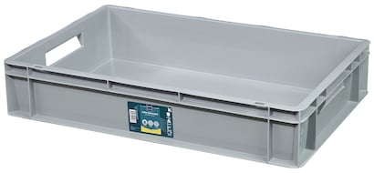 METRO Professional Scatola Pieghevole Gialla 46L – Contenitore Per Trasporto Max 40kg, 53x36x29,5 Cm