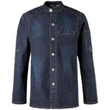 thumbnail of 225 - Kochjacke Bikerstyle, langarm, Druckknöpfe : royal blue 78% Baumwolle 22% Elasthan S